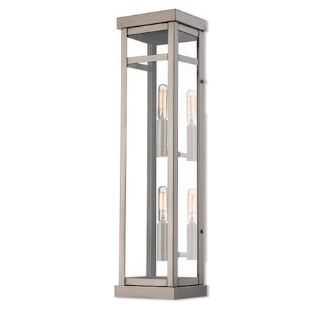 Livex Lighting Hopewell 2 Light Brushed Nickel Outdoor 20706-91